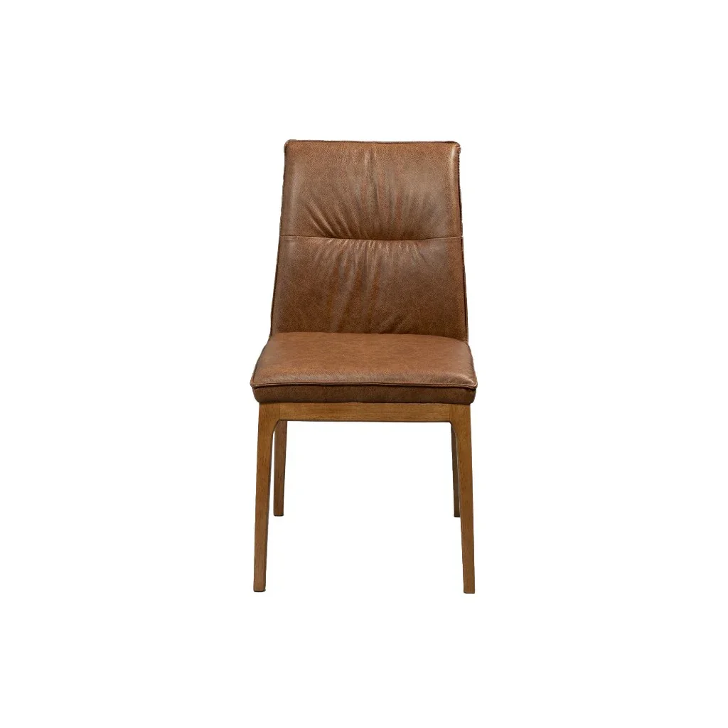VI Atherton Leather Dining Chair with Tiber Legs