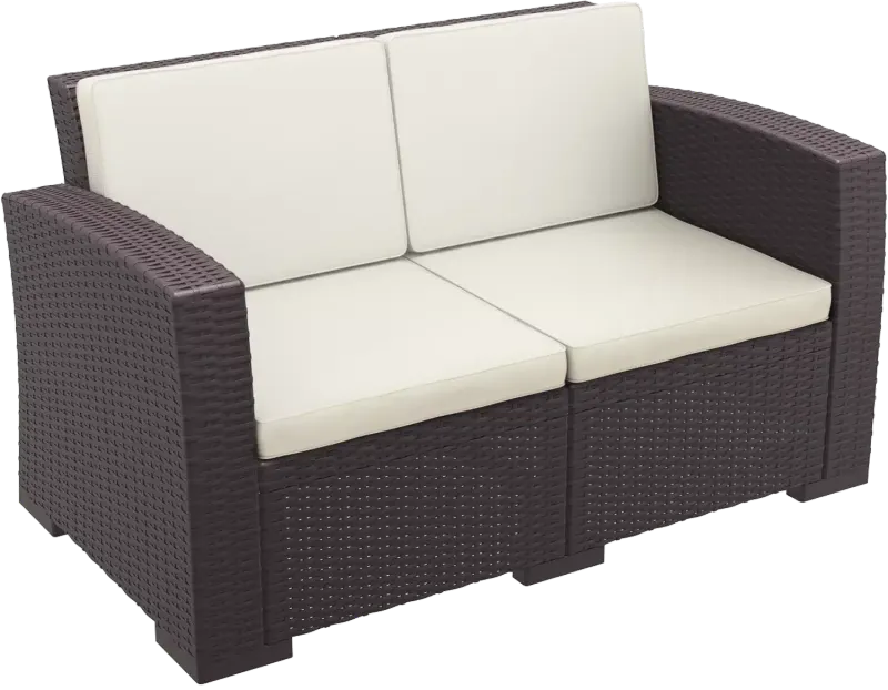 FL Monaco Hospitality Outdoor 2 Seater Lounge with Cushion