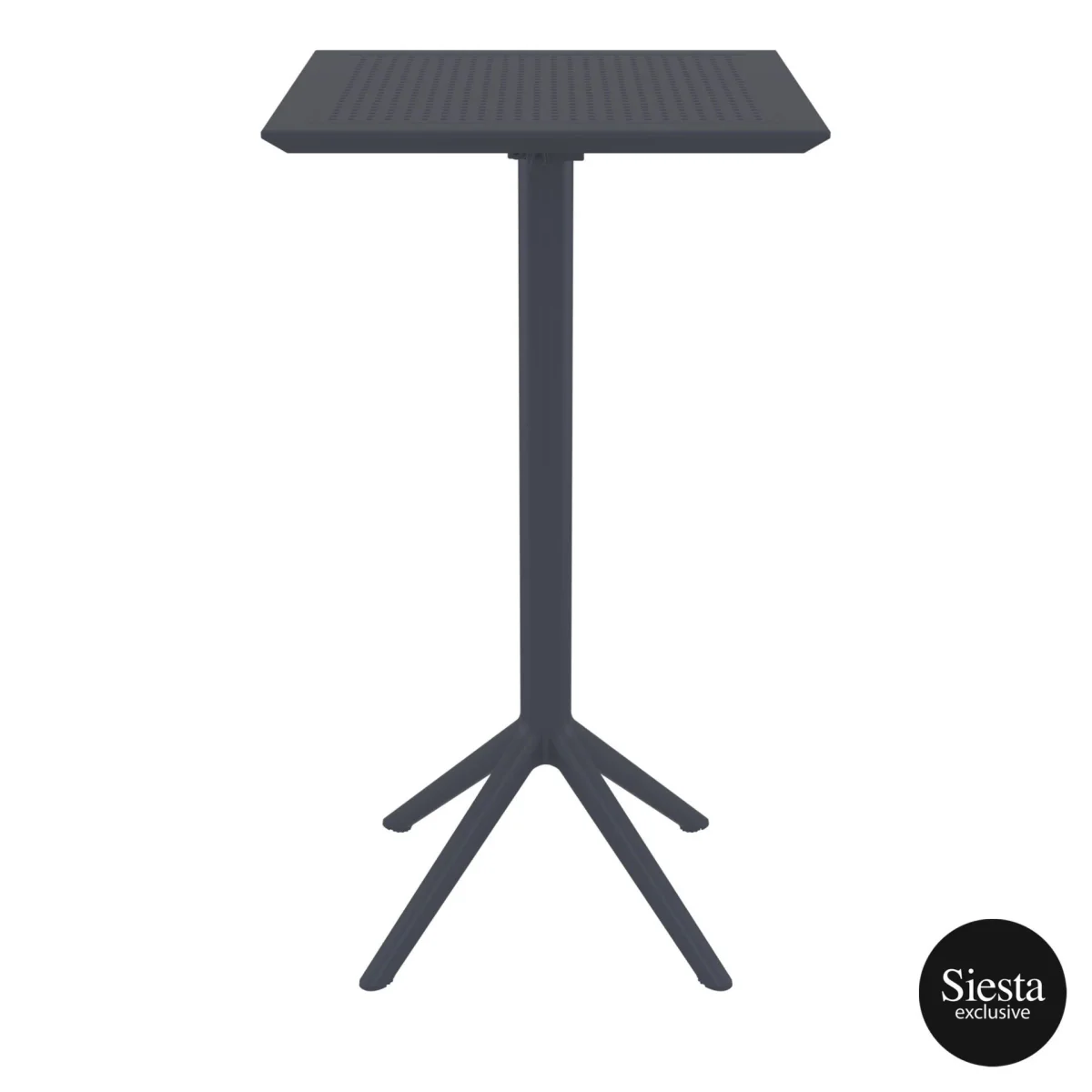 FL Sky Hospitality Square Folding Bar Table & Cross Barstool Set