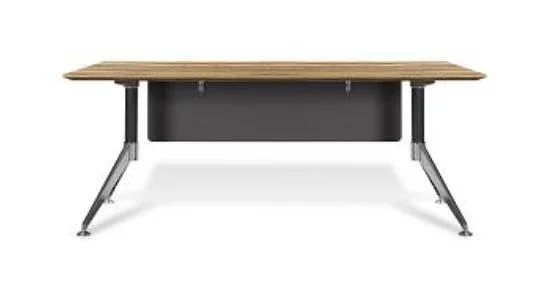 GP Novara Aluminium Frame Office Desk with Modesty