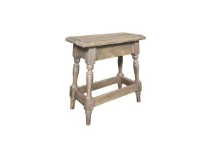 MF Charles Solid Recycled Timber Dining Stool thumbnail 2