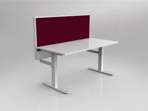 OL Studio50 Deskmount Screens Panel - Breath Fabric with White Frame - 600mm Height thumbnail 11