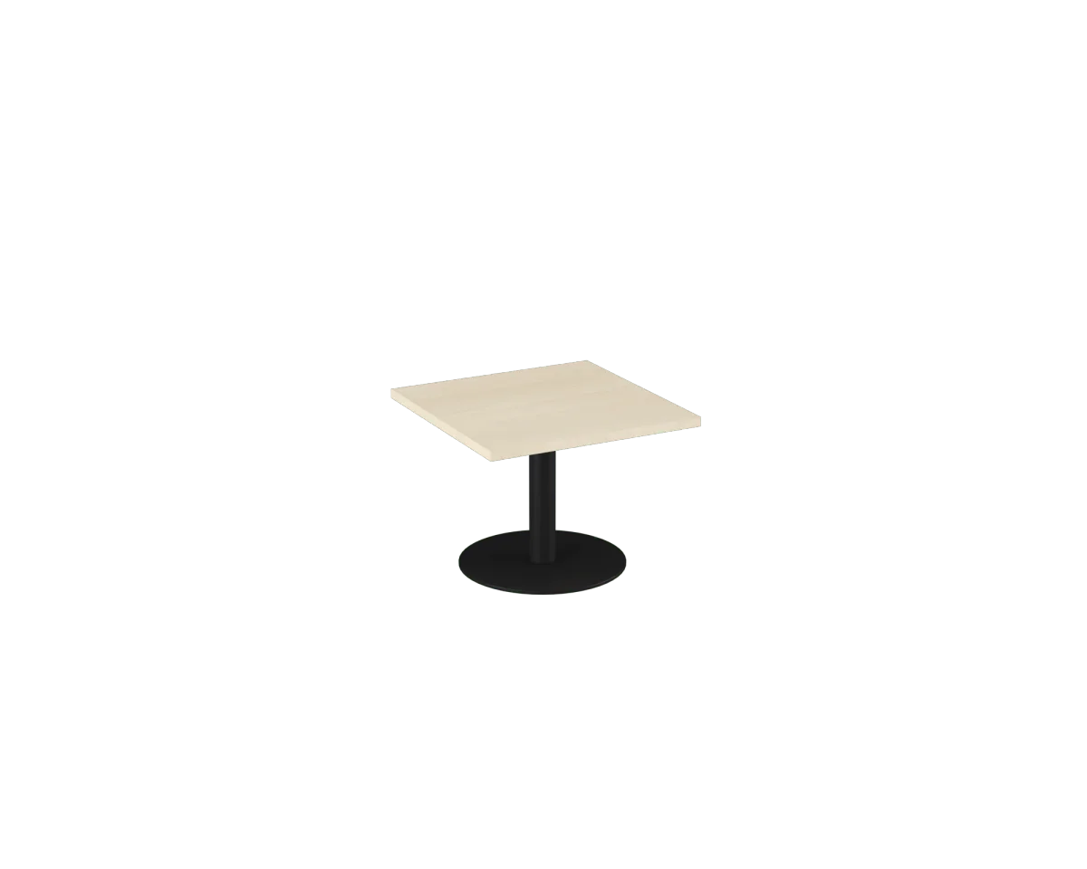 OL Metal Disc Base Square Coffee Table