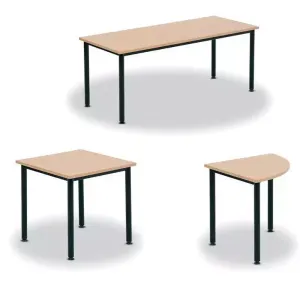 MA Astra Metal Leg Rectangular Meeting Table thumbnail 2