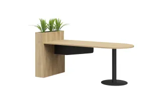DD Off The Wall Office Table with Planter thumbnail 1