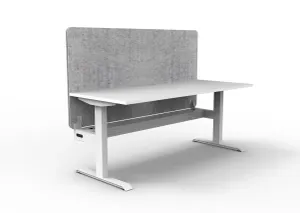 RL Boost Static Single Sided Workstation with Grey Eco Panel Screen thumbnail 9