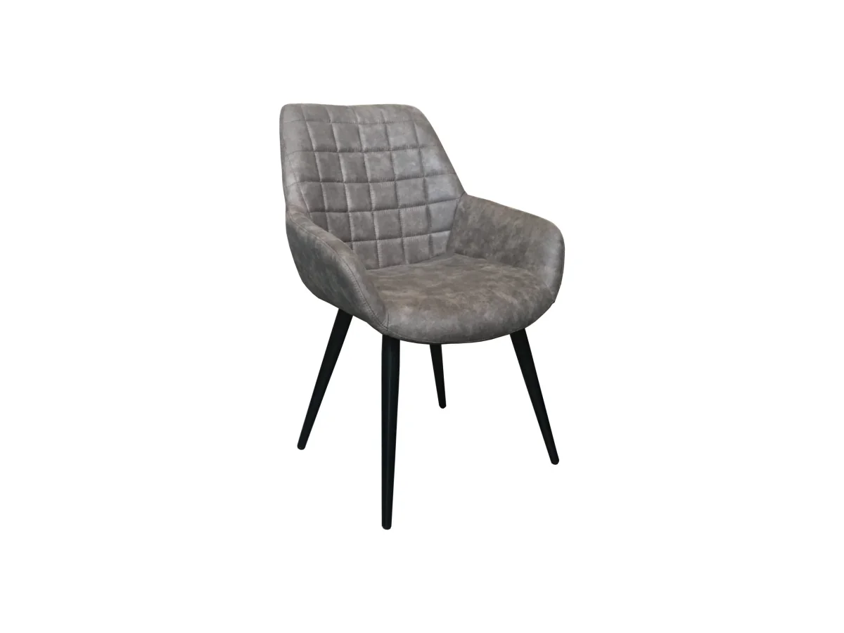 MF Sinatra PU Leather Upholstered Metal Leg Dining Chair
