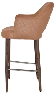 EZ STOOL ALBURY ARM 750 METAL LIGHT WALNUT thumbnail 7