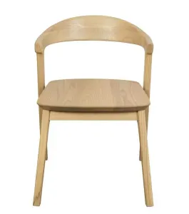 CT Fynn Solid Timber Dining Chair in Natural Finish Set of 2 thumbnail 2