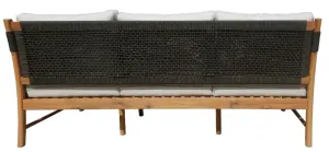 VI Elliston Solid Timber 3 Seater Outdoor Lounge with Cushion thumbnail 4