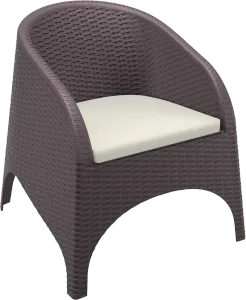 FL Aruba Hospitality Outdoor Stackable Armchair with Cushion thumbnail 2