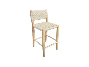 MF Oslo Beechwood Frame Woven Rope Barstool thumbnail 1