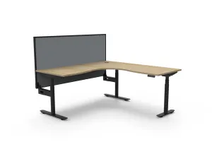 RL Halo Plus Motorized Height Adjustable Corner Workstation with SHUSH30 Screen thumbnail 4