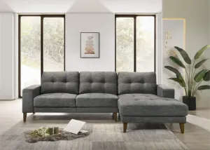 VI Club Fabric Upholstered 2 Seater Sofa with Chaise thumbnail 4