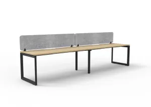 RL Infinity Loop Leg Single Sided Workstation with Grey Eco Panel Screen thumbnail 8