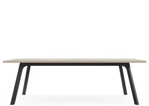 DD Toro Boardroom Table with Metal Base thumbnail 1