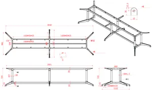 RL Typhoon Metal Frame Boardroom Table thumbnail 4