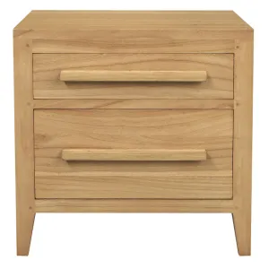 CT Dion Solid Timber 2 Drawer Bedside Table thumbnail 1