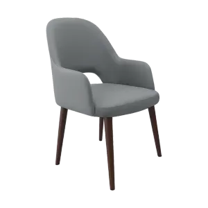 FL Orleans Bourbon PU Leather Upholstered Aluminium Legs Hospitality Armchair thumbnail 4