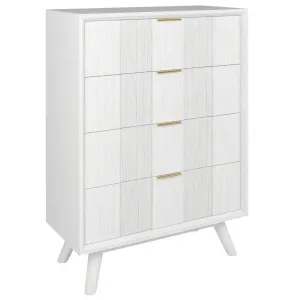 VI Alena Solid Timber 4 Drawer Tallboy thumbnail 1