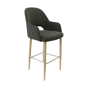 FL Orleans Bourbon Upholstered Seat Aluminium Frame Hospitality Barstool thumbnail 15