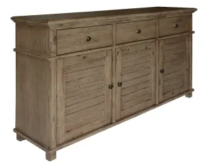 VI Cresswell Solid Timber 3 Door 3 Drawer Buffet thumbnail 2