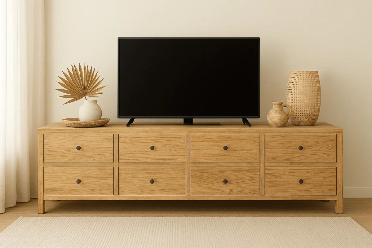CR Sonoma Solid Timber 8 Drawer Buffet