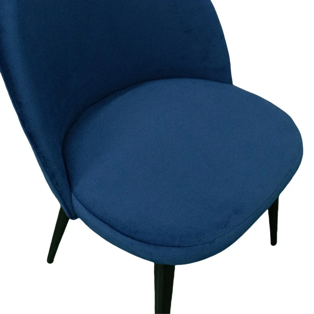 VI Channon Fabric Upholstered Metal Leg Dining Chair