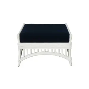 CR Barbados Rattan Ottoman with Cushion thumbnail 1