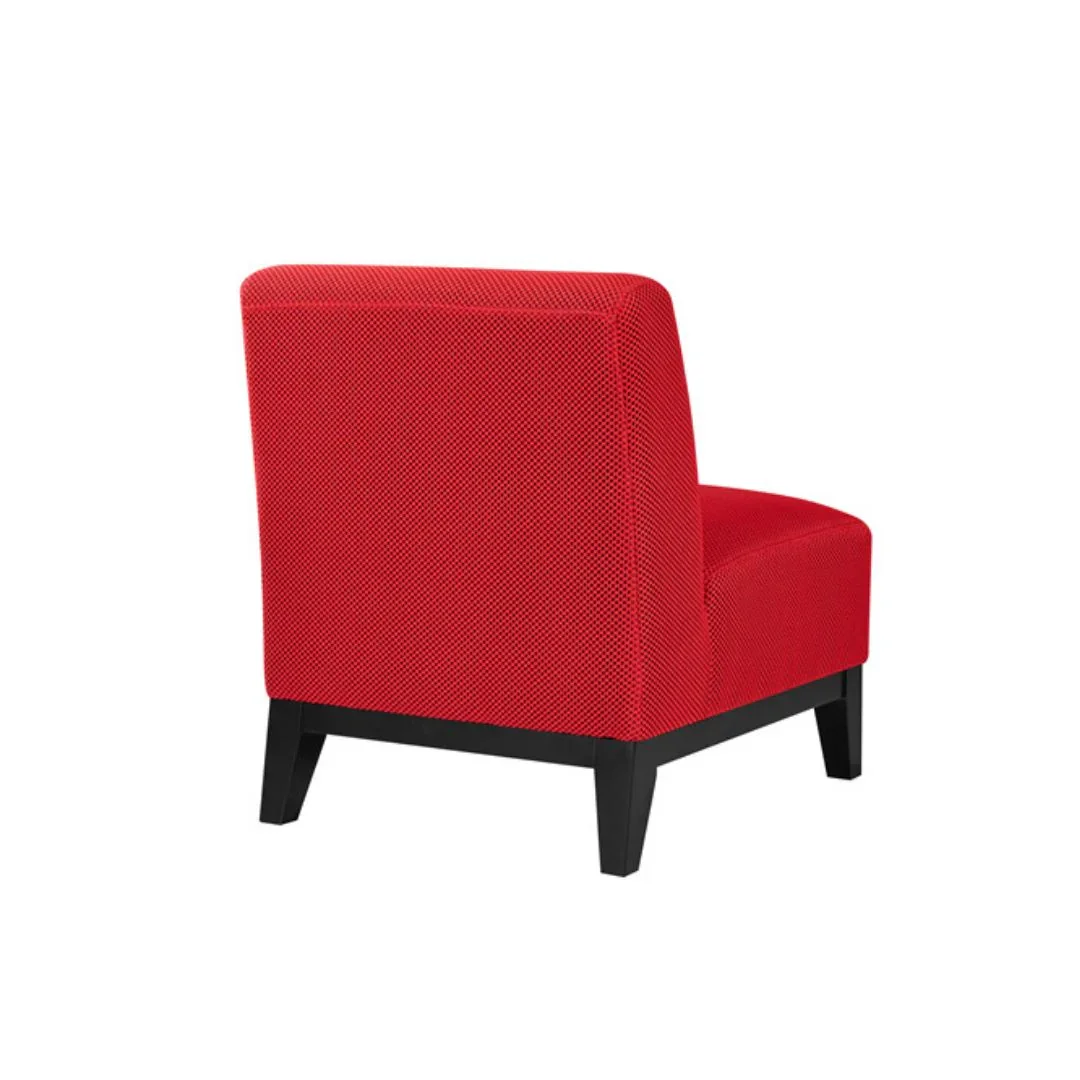 BT Ace Chair Grey, Red and Yellow Textured Fabric Upholstery