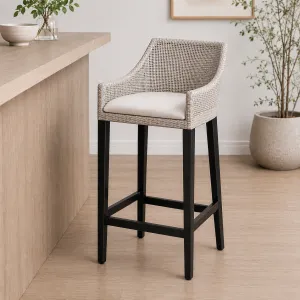 CR Tennessee Timber Frame Rattan Counter Stool thumbnail 2