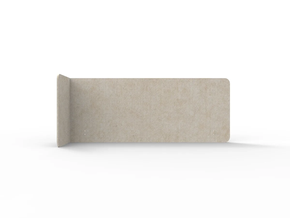 RL Acouline  Quarter Left End Wrap Screen for Workstation
