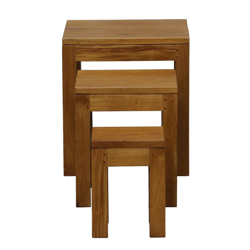 CT Amsterdam Solid Mahogany Timber Nest of Tables