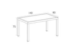 FL 7 Piece Outdoor Dining Table Setting with Florida Chair thumbnail 13