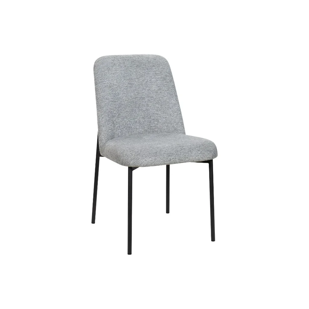 VI Libra Fabric Upholstered Metal Leg Dining Chair