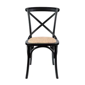 VI Cafe Timber Framed Ratan Seat Dining Chair thumbnail 2