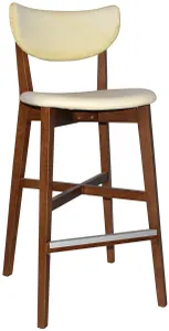 EZ Rialto Light Walnut Stained Solid Timber Framed Barstool thumbnail 13