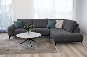 VI Odette Fabric Upholstered 3 Seater Sofa with Chaise thumbnail 4
