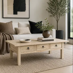 MF Chinese Antique Reproduction Recycled Timber 6 Drawer Coffee Table thumbnail 3