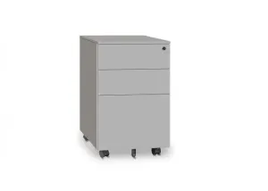 DD Lunar Metal 2 Drawer 1 File Mobile Pedestal thumbnail 4
