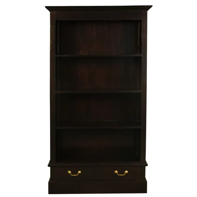 CT Tasmania Solid Timber 2 Drawer Bookcase