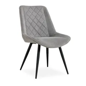 VI Gatsby Fabric Upholstered Metal Leg Dining Chair thumbnail 5