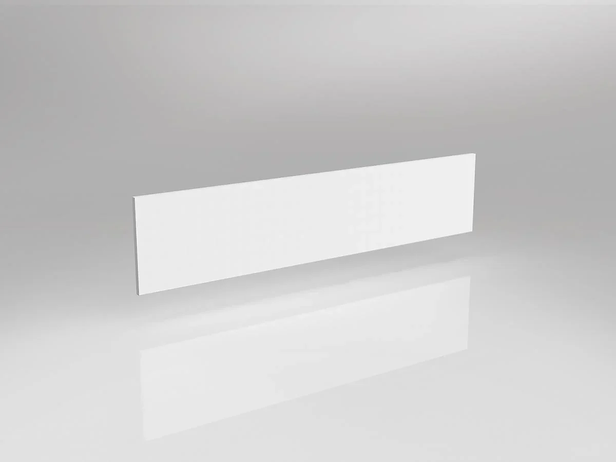 OL Axis Rail Mounted Melamine Modesty Panel