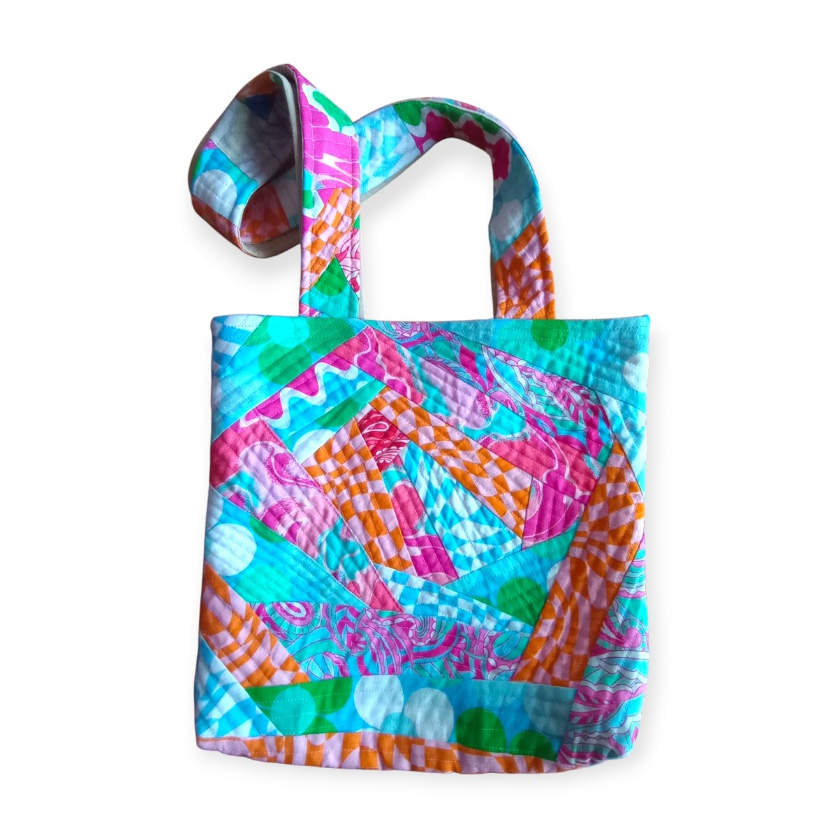Miramara Designs - Quilted Patchwork Retro Tote Bag