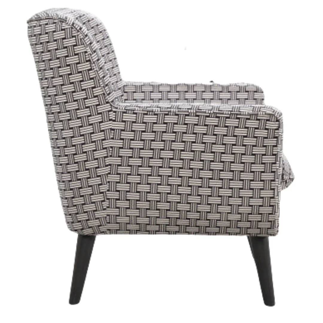 BT Georgia Monochrome Fabric Upholstered Accent Chair