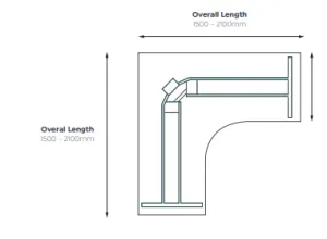 OL AgileMotion+ Triple Motor Round Leg Electric Height Adjustable 90°Workstation thumbnail 3