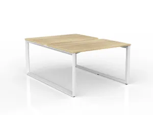 OL Anvil 2-User Double Sided Workspace – Oak Top with White Frame thumbnail 9