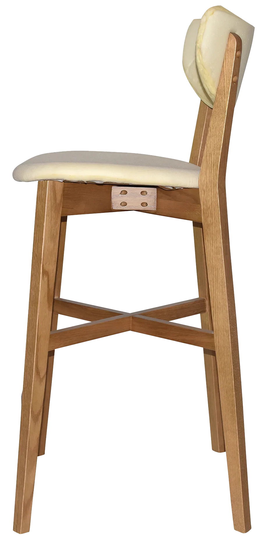 EZ Rialto Light Oak Stained Solid Timber Framed Barstool
