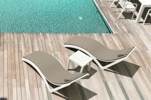 FL Slim 2 Poolside Sunlounger & Ocean Side Table Package thumbnail 13