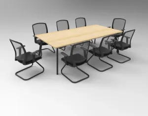 RL Eternity Metal Leg Boardroom Table thumbnail 5